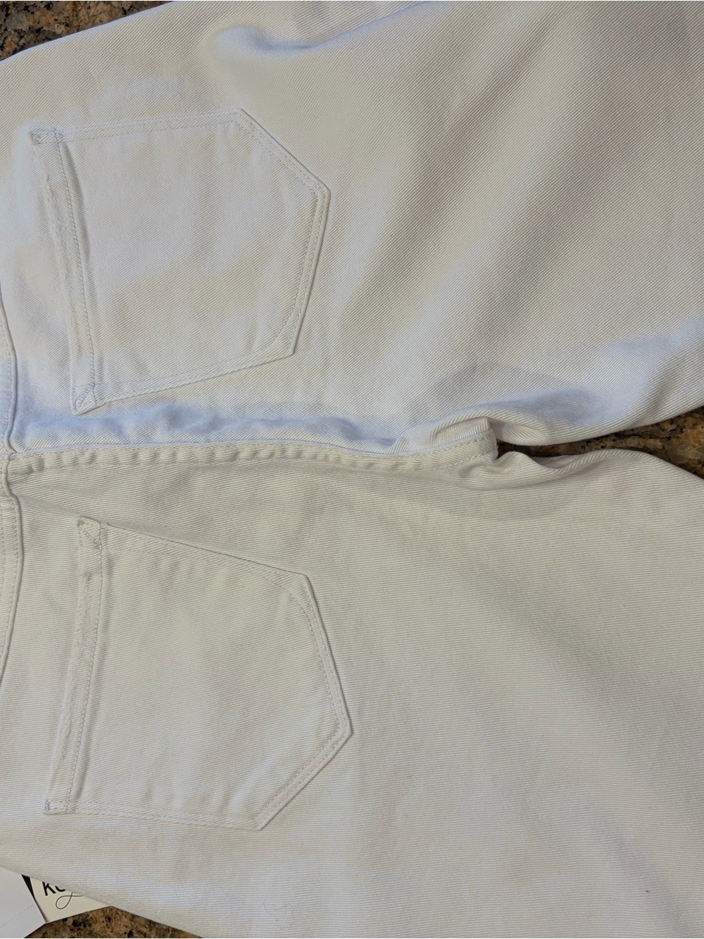 Kensie White High-Rise Jeans with Rope Drawstring - Picture 4 of 4
